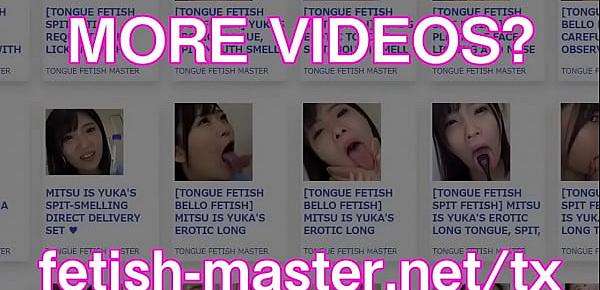  Japanese Asian Tongue Spit Face Nose Licking Sucking Kissing Handjob Fetish - More at fetish-master.net